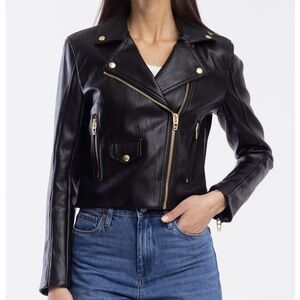 BLANKNYC Faux Leather Moto Jacket